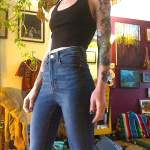 Divided high rise skinny jeans size 2